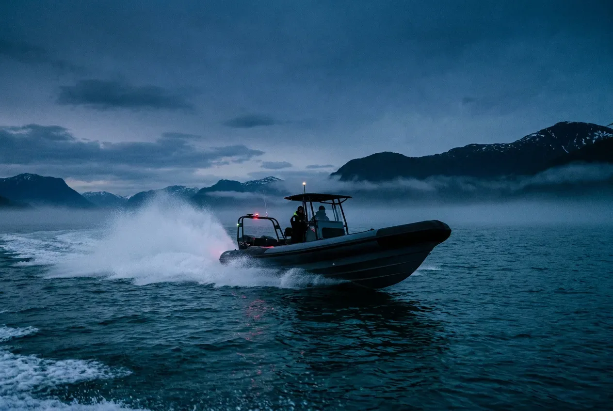 RIB på fjorden